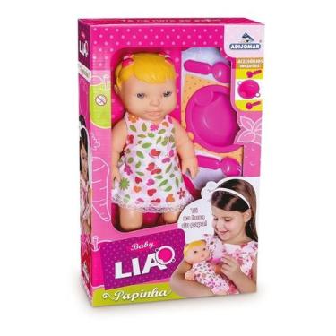Imagem de Boneca Baby Lia Papinha Comidinha 407 - Adijomar