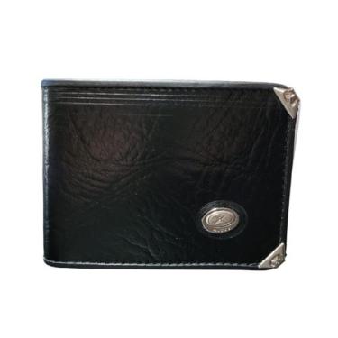Imagem de Carteira Couro Masculina Mitty Porta Cartão e Moedas, Preto m1s