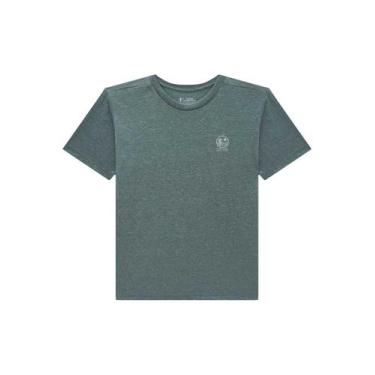 Imagem de Camiseta Infantil Menino Verde Mescla Onda Marinha, 14