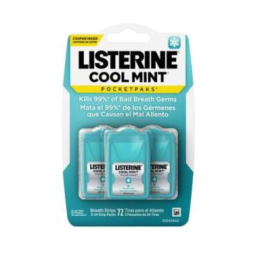 Imagem de Tiras Refrescantes para o Hálito, Cool Mint PocketPaks, 72 Unidades, L