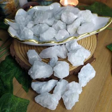 Imagem de Pedra quartzo branco bruto 1 a 3 cm - alto estima e purificador de amb