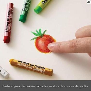 Imagem de Giz Pastel Oleoso 16CORES - Pentel