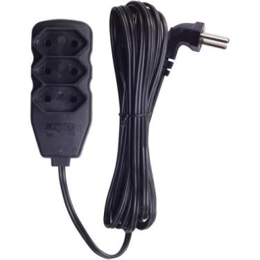 Imagem de Extensao Eletrica Tripolar 3 Tomadas PLUG 90 3M - Force Line