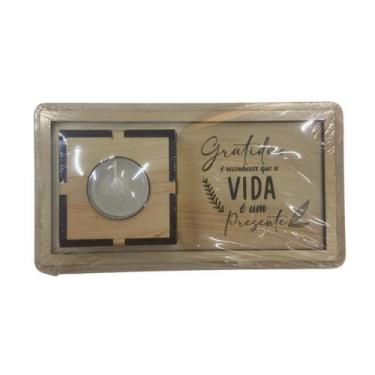 Imagem de Bandeja Com Uma Vela Perfumada - GRUPO CONECTA, BRANCO