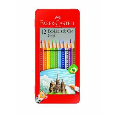 Imagem de Lápis de cor Faber-Castell Ecolápis Grip com 12 cores