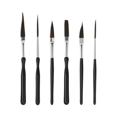Imagem de Kit De Pincéis De Nylon De Alta Performance Para Detalhamento Fino E P