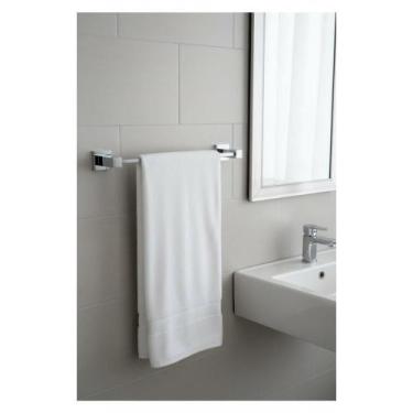 Imagem de 2x Porta Toalha Rosto 30cm Inox Cromado Luxo Moderno - Congratulations