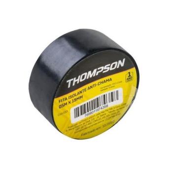 Imagem de Fita Isolante 19mm x 5m Preta 10 Unidades Thompson