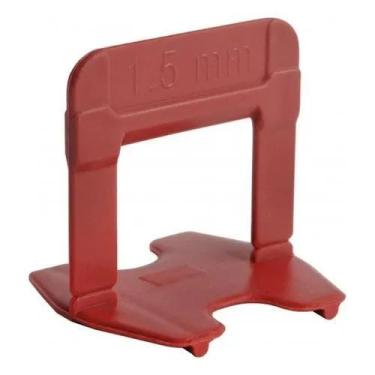 Imagem de Espacador Nivel Piso Porcelanato 1,5mm 500pc Vermelho Cortag
