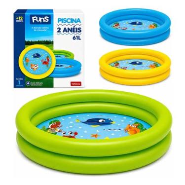 Imagem de Piscina Infantil 2 Anéis Inflável Diversão Verão Criança - Piscina inf