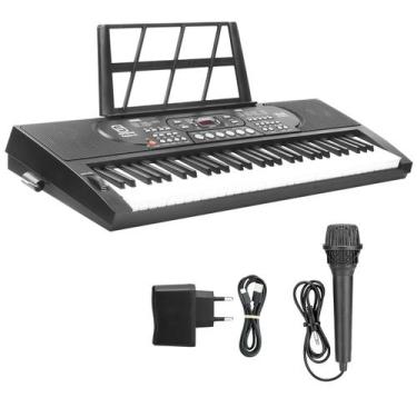 Imagem de Teclado Musical 61 Teclas Com 16 Timbres, 10 Ritmos, Gravação, Demos, 