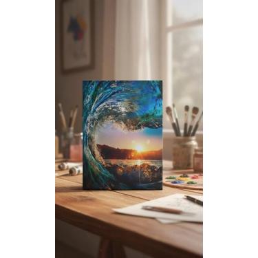Imagem de Kit Pintura por Números Sunset Onda 40x50cm - Congratulations Store