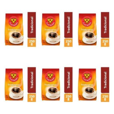 Imagem de Kit 06 Cafe 3 Coracoes Tradicional Torrado e Moido 250g
