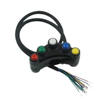 Imagem de Interruptor Universal De Alumínio Para Guidão De Motocicleta 7/8 22mm 