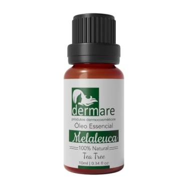 Imagem de DERMARE Óleo Essencial de Melaleuca Tea Tree 10ml | 100% Puro e Natural, Destilado a Vapor | Purificante e Adstringente para Pele Oleosa | Aromaterapia e Difusor