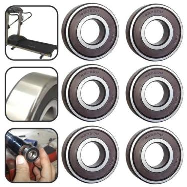 Imagem de Kit 6 Rolamentos Ddu 6203 Para Esteira Movement Lx-160 G1 G2
