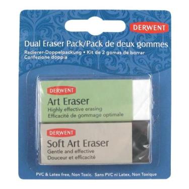 Imagem de Kit 2 X Borracha Soft Dual Art Eraser Derwent Dureza e Macia