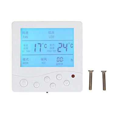 Imagem de Termostato LCD, termostato de ar condicionado central anti-interferência confiável para sala de estar Quarto para sala de jantar para quarto
