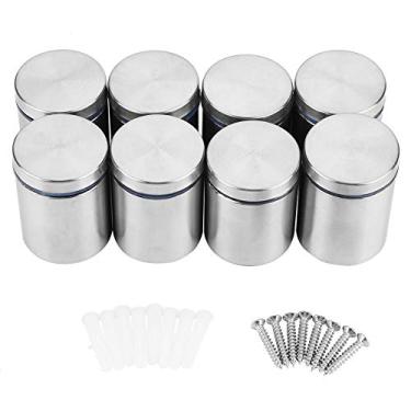 Imagem de 8 peças m38*50mm vidro de aço inoxidável suporte de parede suporte de parede suporte de suporte de montagem publicidade pregos de fixação para vidro acrílico painel de vidro de pvc