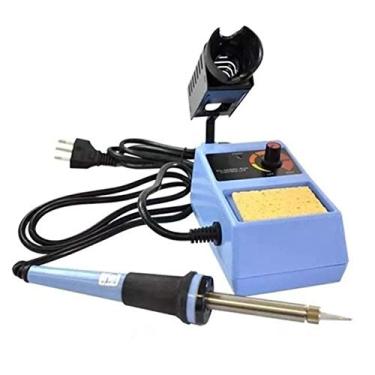 Imagem de ESTAÇÃO DE SOLDA FERRO DE SOLDA 50W COM CONTROLE TEMPERATURA AJUSTAVEL 127V MXT