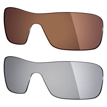 Imagem de 2 pares de lentes polarizadas de substituição da Mryok para óculos de sol Oakley Turbine Rotor – Opções