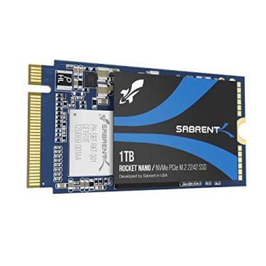 Imagem de SABRENT SSD interno de alto desempenho de 1 TB Rocket NVMe PCIe M.2 2242 DRAM menos baixa potência (SB-1342-1TB)