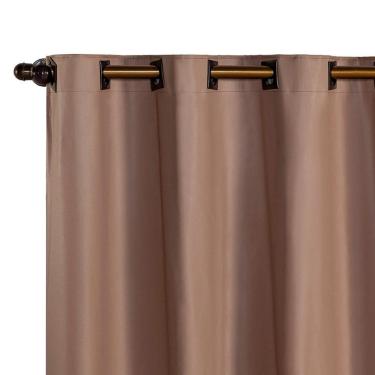 Imagem de Cortina 2,20m X 1,30m Sala Quarto Blackout 100% Corta Luz PVC - Avelã