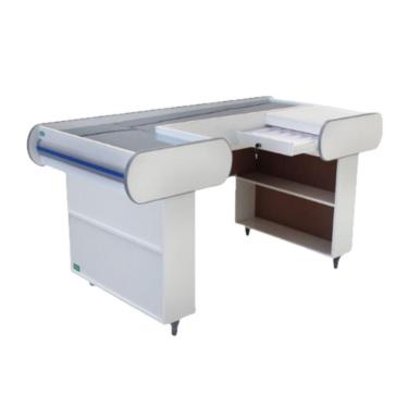 Imagem de Check Out 180 Branco Artlux Corredor Inox Padrão F Azul