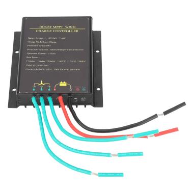Imagem de 12V/24V 600W Controlador de turbina eólica à prova d'água,Pilipane Controlador de carga eólica, à prova de poeira/oxidação, Regulador de energia eólica do controlador de carga Mppt, para gerador eólico