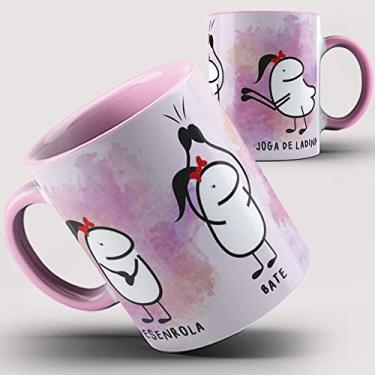 Imagem de Caneca rosa Flork Desenrola Bate Joga de ladinho 3