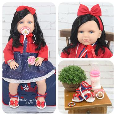 Boneca Bebê Reborn Menino Baby Dolls Em Vinil 45cm em Promoção é no Buscapé