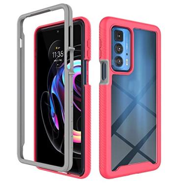Imagem de For Motorola Edge 20 Pro Starry Sky Solid Color Series Shockproof PC + TPU Protective Case