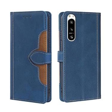 Imagem de HONGYAN Capa de telefone Para Sony 5 IV Skin Feel Five -Buckle Leather Case Capa protetora
