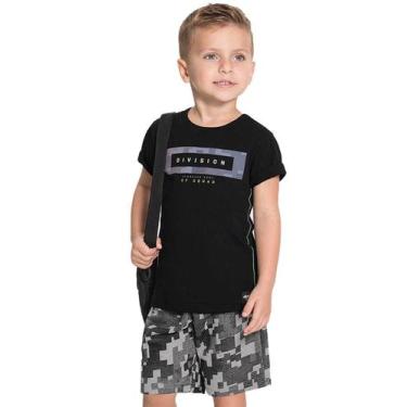 Imagem de Conjunto Bebê Pixel Camiseta E Bermuda Alakazoo - Lunender