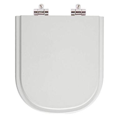 Imagem de Assento Sanitario Poliester com Amortecedor Flox Cinza Claro para Vaso Fiori