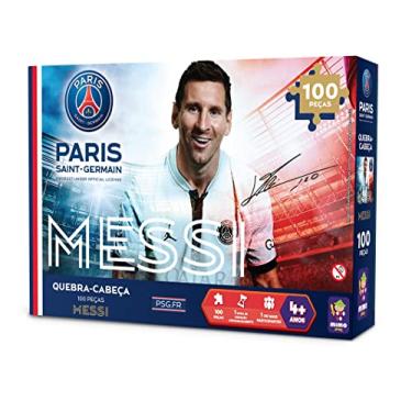 Imagem de QUEBRA CABEÇA COLECIONAVEL 100 PÇ - MESSI - PSG - MIMO BRINQUEDO