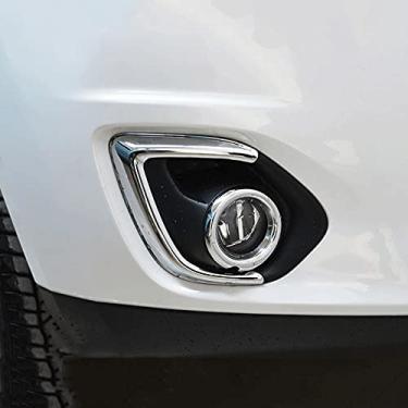 Imagem de JIERS Para Mitsubishi ASX 2013-2016, capa de lâmpada de neblina frontal cromada ABS para estilo de carro