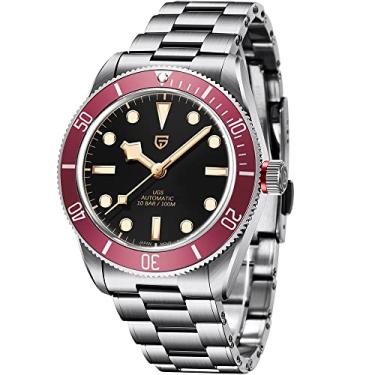 Imagem de Pagani Design BB58 Relógios masculinos relógio mecânico masculino luxuoso relógio automático NH35 100 m à prova d'água.., PD1671-V2-Vermelho