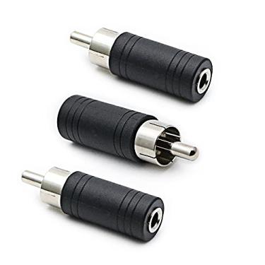 Imagem de Adaptador fêmea de 3,5 mm para macho RCA - pacote com 3