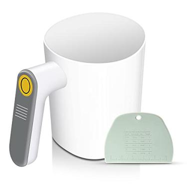 Imagem de Peneira elétrica de farinha, peneira de farinha operada por bateria para assar, ferramenta de cozimento portátil para cozinhar, utensílio de cozinha de assar pastelaria faça você mesmo