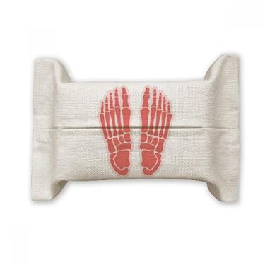 Imagem de Ilustração de corpo humano, suporte de cobertura de papel para lenços faciais, saco de linho de algodão