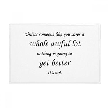 Imagem de DIYthinker Tudo muda se alguém gosta de você, tapete antiderrapante para porta de banheiro