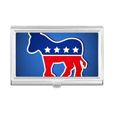 Imagem de Porta-cartões com emblema do Partido Democrático Americano Burro