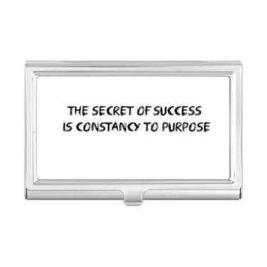 Imagem de Carteira com citação Constancy to Purpose porta-cartões