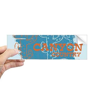 Imagem de DIYthinker Adesivo retangular de para-choque, suculentas de cacto, planta em vaso