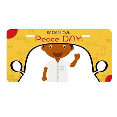 Imagem de DIYthinker Hat Black Cuba Placa de licença de desenho de placa de carro Decoração Dia da Paz