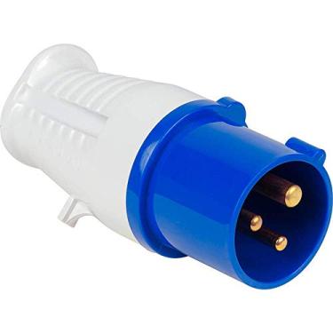 Imagem de Plug Macho Industrial JNG 2p+t 32a 6h Azul 250v MGI-023 Top