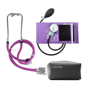 Imagem de Kit Enfermagem Aparelho De Medir Pressão E Esteto Duplo (Roxo)