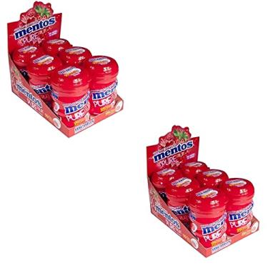Imagem de Kit c/2 Goma De Mascar Mentos Pure Fresh Morango 6x56g