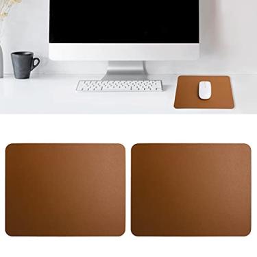 Imagem de Mouse pad, mouse pad prático para mouse para escritório para casa e computador (marrom + prata)